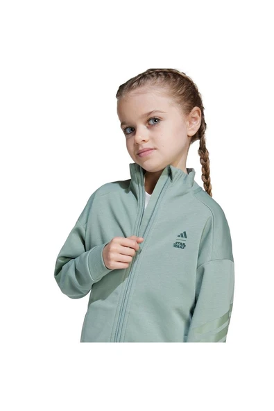 adidas Erkek  Yeşil  Ceket LK SW MNDO TT JF3653 - 5