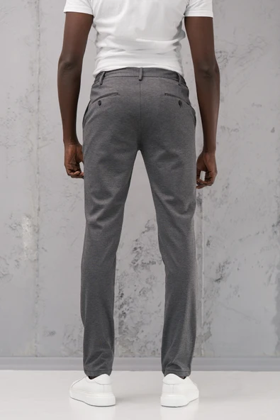 Beli Lastikli ve İplikli Rayon Kumaş Regular Fit Likralı Jogger Pantolon - 11