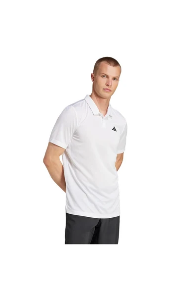 adidas Erkek  Beyaz  POLO T-SHIRT CLIMA POLO JD8643 - Resim 4