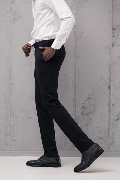 Ecer Regular Fit Yan Cepli Kışlık Gofre Kumaş Pantolon - 11