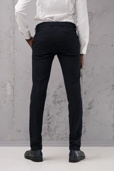 Ecer Regular Fit Yan Cepli Kışlık Gofre Kumaş Pantolon - 12