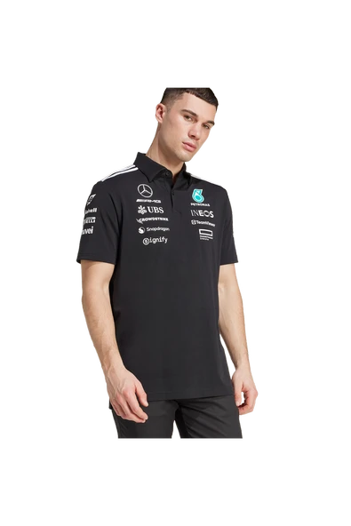 adidas Erkek Siyah  Polo T-Shirt MER TM POLO BM JW5391 - 4