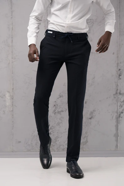 Ecer Regular Fit Yan Cepli Kışlık Gofre Kumaş Pantolon - 8