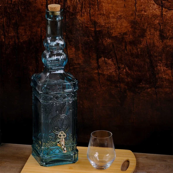 San Miguel Musluklu Köşeli Yağ Şişesi 3.5 Litre 5031G - Resim 2