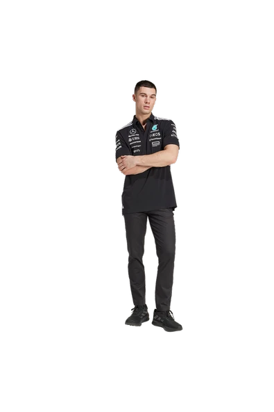 adidas Erkek Siyah  Polo T-Shirt MER TM POLO BM JW5391 - 5