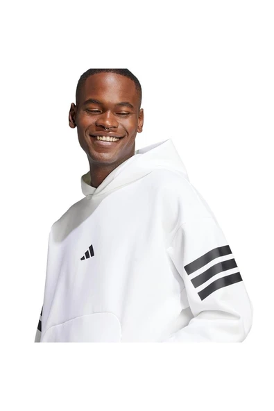 adidas Erkek  Beyaz  HOODY M FI 3S HD JD4859 - 7