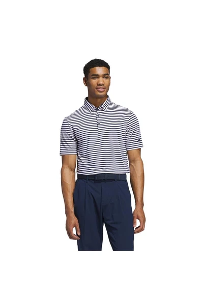 adidas Erkek  Beyaz  POLO T-SHIRT ULT STRIPE POLO JP0476 ürün görseli 1