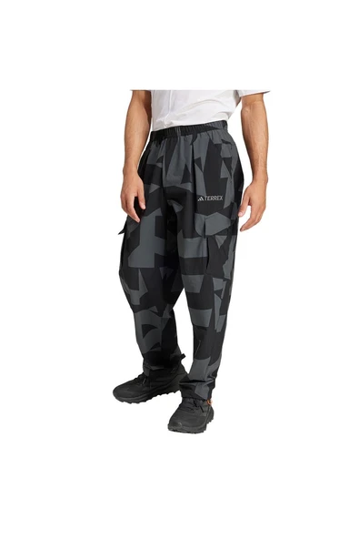 adidas Erkek  Siyah  PANTOLON CARGO AOP PANTS JF3716 - 5