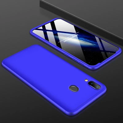Huawei P Smart 2019 Kılıf 3 Parçalı Şık Patch Sert Silikon Kapak