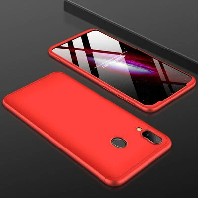 Huawei P Smart 2019 Kılıf 3 Parçalı Şık Patch Sert Silikon Kapak