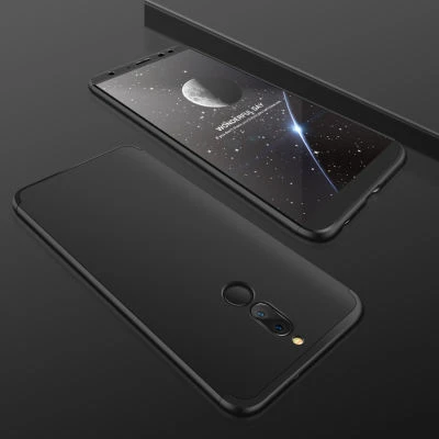 Huawei Mate 10 Lite Kılıf 3 Parçalı Şık Patch Sert Silikon Kapak