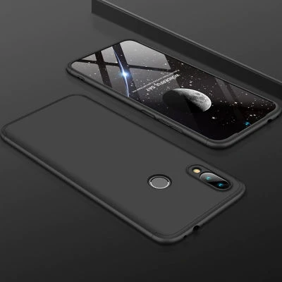 Huawei P Smart 2019 Kılıf 3 Parçalı Şık Patch Sert Silikon Kapak