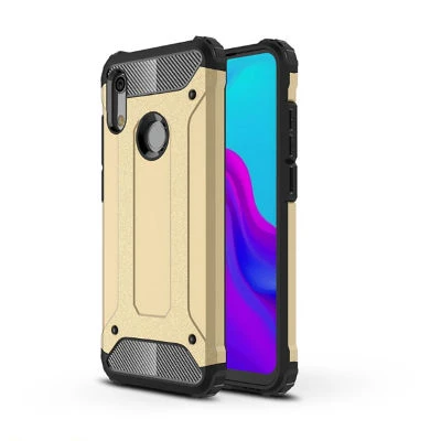 Huawei Y6 2019 Kılıf Darbelere Dayanıklı Çift Katmanlı Alvika Premium Sert Silikon Kapak