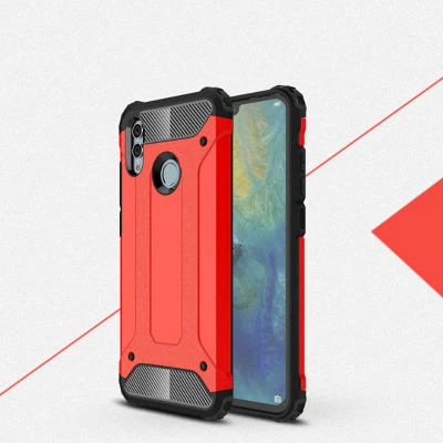 Huawei P Smart 2019 Kılıf Darbelere Dayanıklı Çift Katmanlı Alvika Premium Sert Silikon Kapak