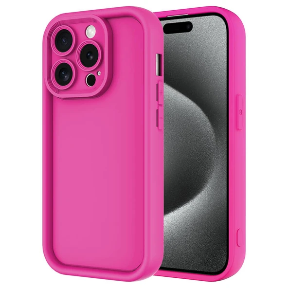 Apple İphone 15 Pro Max Kılıf Kamera Korumalı Lithe Soft Premium Silikon Kapak