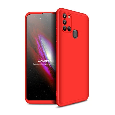 Samsung Galaxy A21S Kılıf Altı ve Üstü Sökülebilir Sert Bossy Premium Kapak