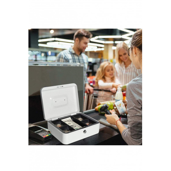 MÜHLEN Cash Box CB250 Büyük Boy Taşınabilir Para Çekmecesi / Kutusu Çıkartılabilir Para Rafları - 6