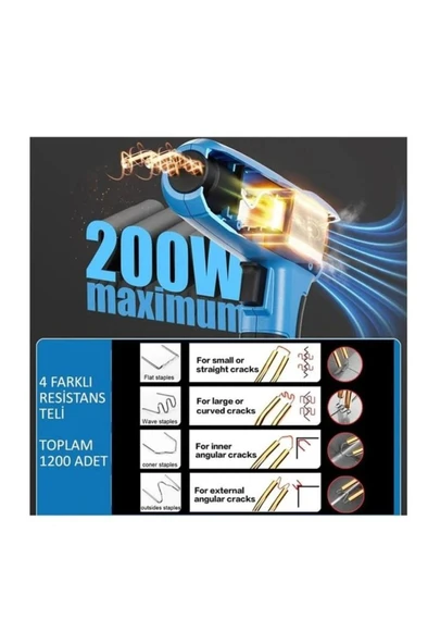 200 Watt Tampon Plastik Parça Tamir Kaynak Makinesi 1200 Uç - 4