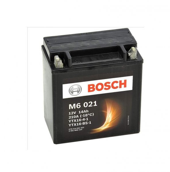 Bosch Motosiklet Aküsü M6021 YTX16-4-1YTX16-BS-1