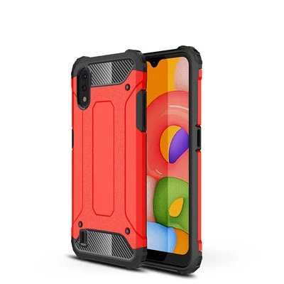 Samsung Galaxy A01 Kılıf Nexis Premium Sağlam Çift Katmanlı Sert Silikon Kapak