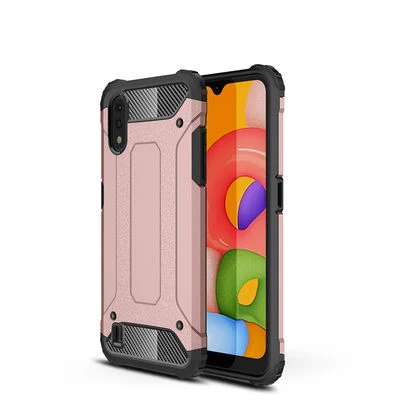 Samsung Galaxy A01 Kılıf Nexis Premium Sağlam Çift Katmanlı Sert Silikon Kapak