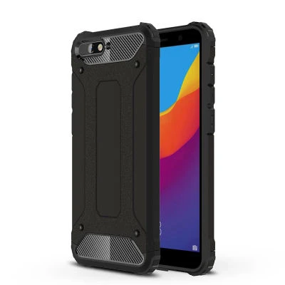 Huawei Y6 2018 Kılıf Nexis Premium Sağlam Çift Katmanlı Sert Silikon Kapak