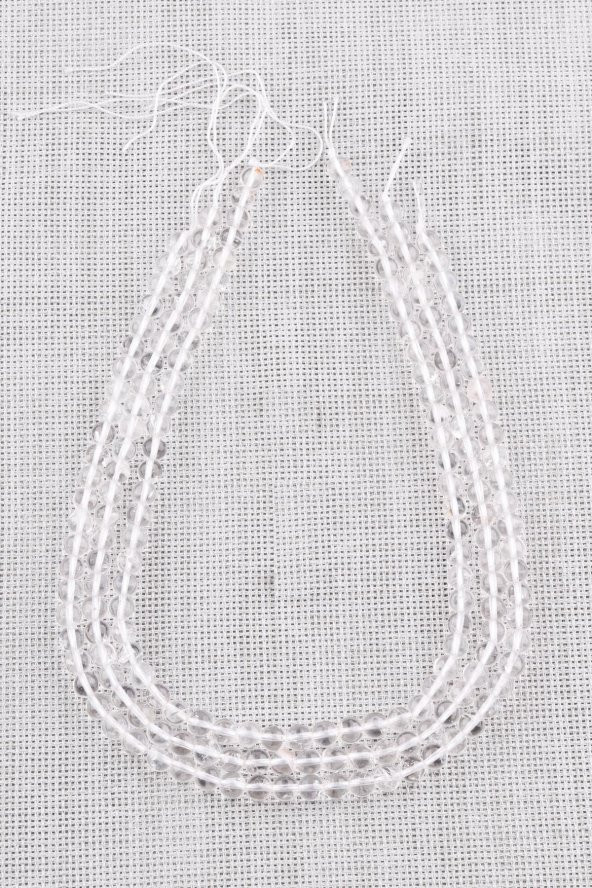 Kristal Kuvars Doğal Taş Dizi 6 mm Küre Kesim ürün görseli