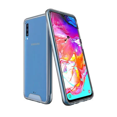 Samsung Galaxy A70 Şeffaf Tam Koruma Nebula Premium Sert Silikon Kılıf