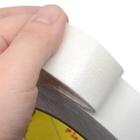 Çift Taraflı Köpük Bant Montaj Bandı Beyaz 18 mm x 2 Metre - Resim 4