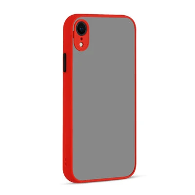 iPhone XR Kılıf Neonix Kenarları Renkli Silikon Kapak - 1