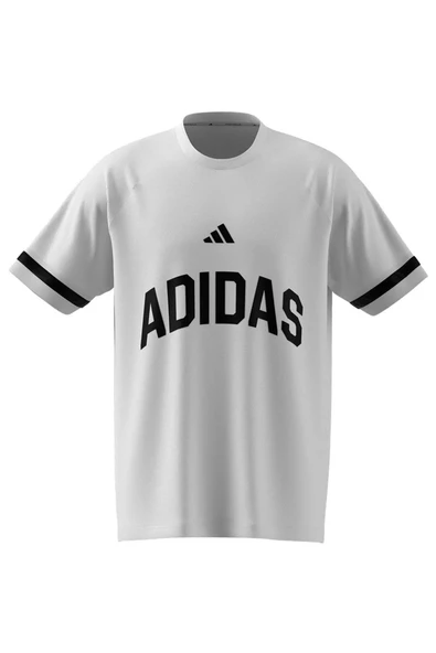 adidas Beyaz Erkek   T-Shirt M US SPORT TEE JD8099 - Resim 7