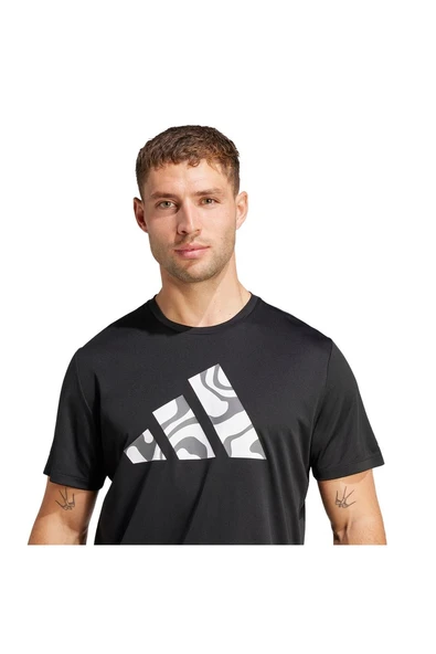 adidas Siyah Erkek   T-Shirt RUN IT BL TEE M JD2332 - 6