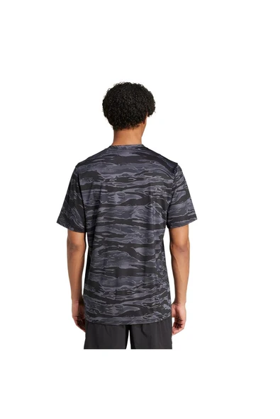 adidas Erkek  Siyah  T-Shirt CAMO AOP TEE JN5953 - 3