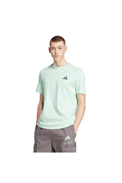 adidas Yeşil Erkek   T-Shirt MER PW GFXTEE M JY3033 - Resim 2
