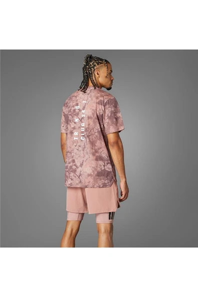 adidas Erkek  Pembe  T-Shirt POWER AOP TEE JP3341 - 12