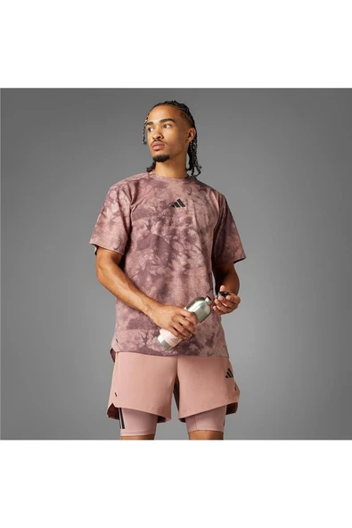 adidas Erkek  Pembe  T-Shirt POWER AOP TEE JP3341 - 7