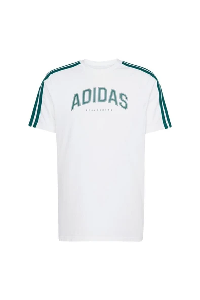 adidas Erkek  Beyaz  GRAPHIC TEE (SHORT SLEEVE M C COLLEG TEE JJ3868