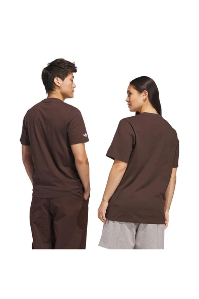 adidas Kahverengi Erkek   T-Shirt SHMOO G TEE 3 JC7651 - Resim 7