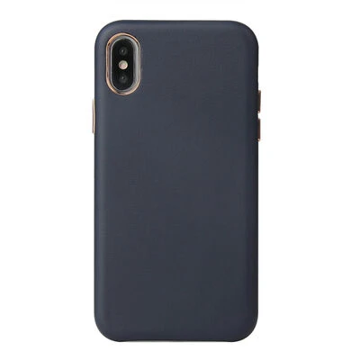 Apple iPhone X Kılıf Pu Deri ve İçi Dolgulu Prestiva Premium Kapak