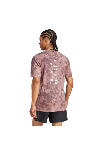 adidas Erkek  Pembe  T-Shirt POWER AOP TEE JP3341 - 4