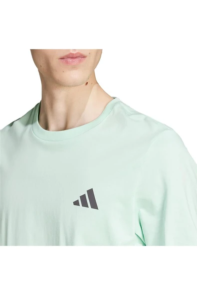 adidas Yeşil Erkek   T-Shirt MER PW GFXTEE M JY3033 - Resim 7