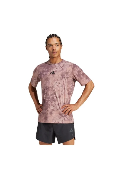 adidas Erkek  Pembe  T-Shirt POWER AOP TEE JP3341 - 2