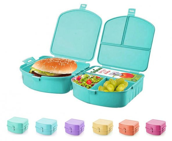 Beslenme Kabı Öğrenci Beslenme Kutusu 6 Renk Seçeneği-YN