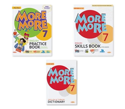 7. Sınıf More&More Englısh Practice Book& Dıctıonarty & Skılls Book (3`lü set)-2022