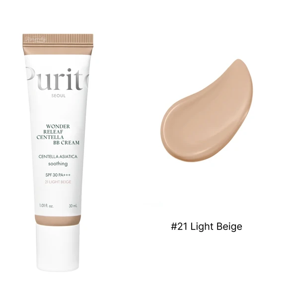 PURITO SEOUL Wonder Releaf Centella BB Cream 21 Light Beige (GLOBALCARE) - 3