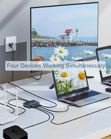 Rj45 Gigabit Ethernet Çoklayıcı 1x4 100m İletim - 6