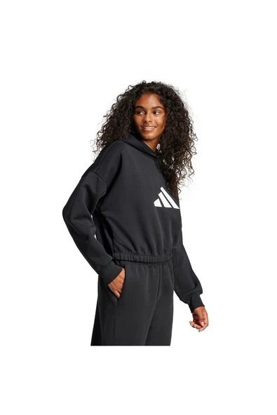 adidas Kadın  Siyah  HOODY W FI 3B OH HD JE0136 - 5