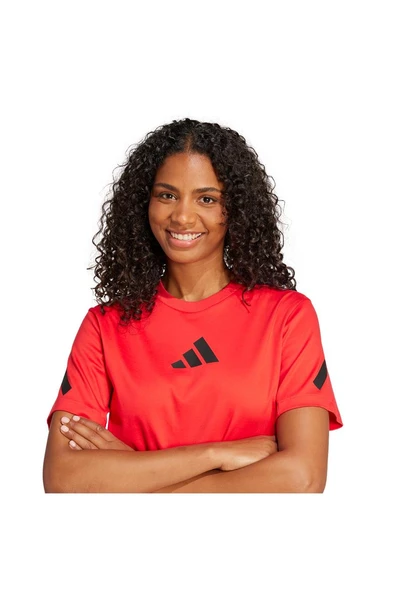 adidas Kadın  Kırmızı  T-Shirt W Z.N.E. TEE JJ4779 - 5