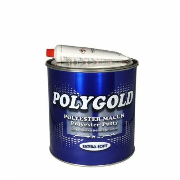Polygold Extra Polyester Çelik Macun 2700 gr. 6 Adet (Sarı)