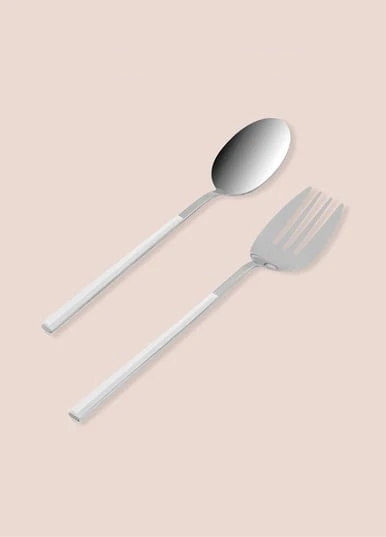 The Mia CKB0246 Bianco Salata Servis Takımı 2 Parça Gümüş - 3